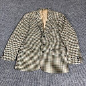 VTG‎ Van Gils Blazer Mens 40 Multi Color Sports Coat Wool Plaid Academia Luxury